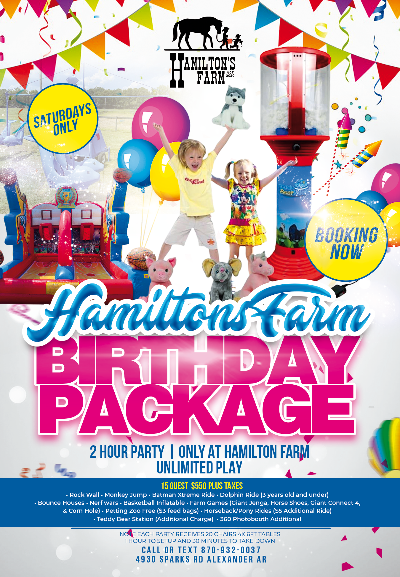 Featured image for “Hamilton Birthday Package”